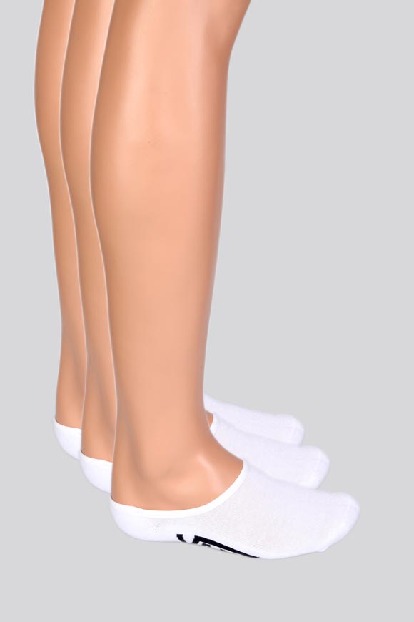 Dreierpack Füsslinge - Weiss