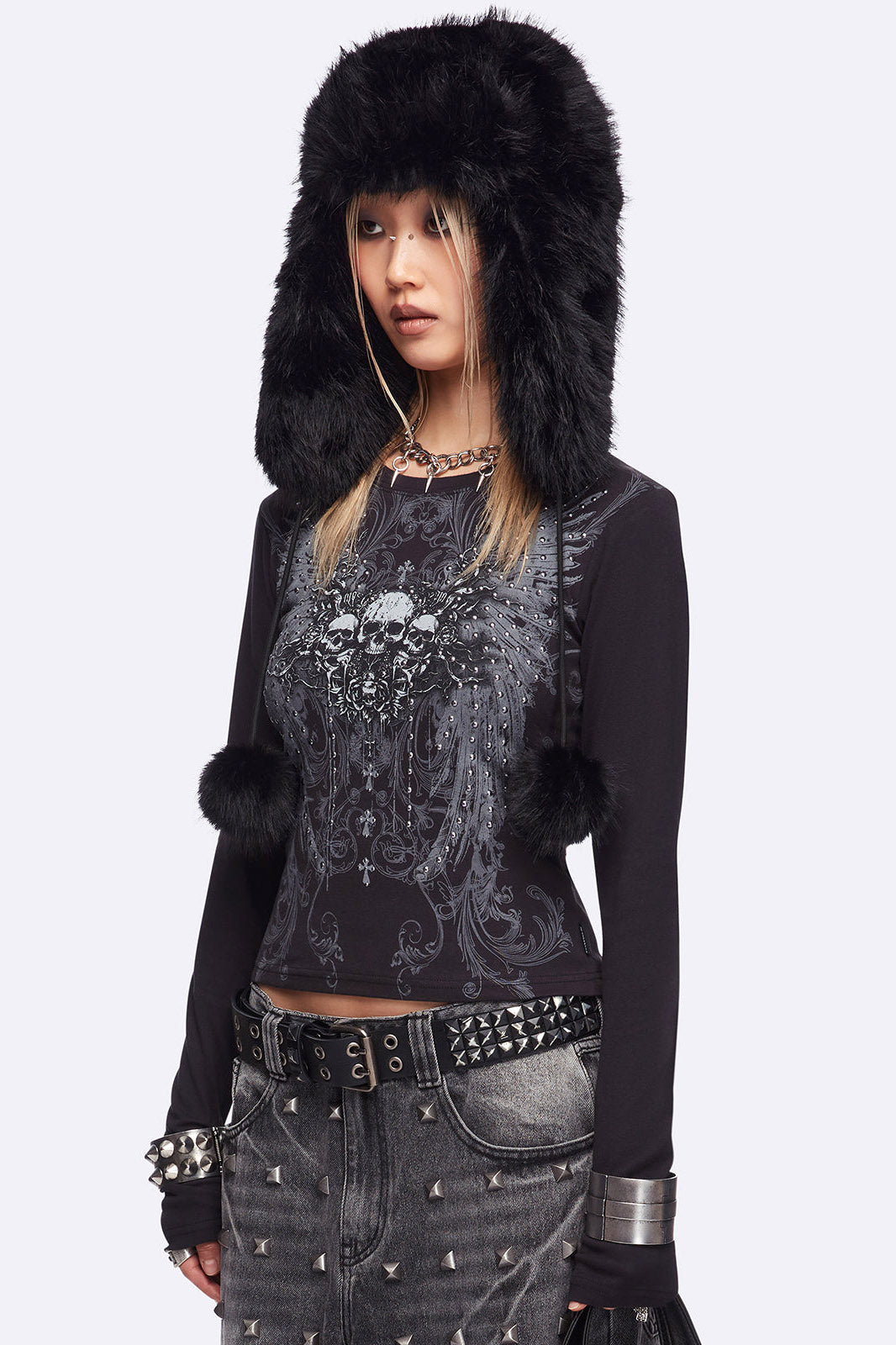 Graveborn Langarmshirt - Black