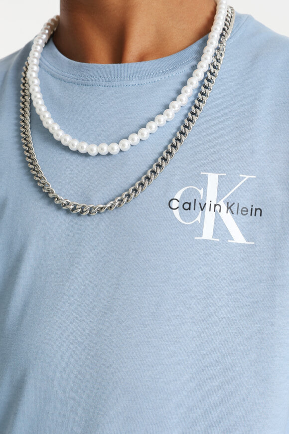 Maglietta Monologo - Denim sbiadito