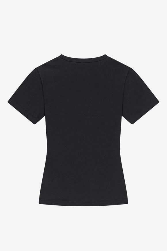 Glowing Butterfly Crop T-Shirt - Black