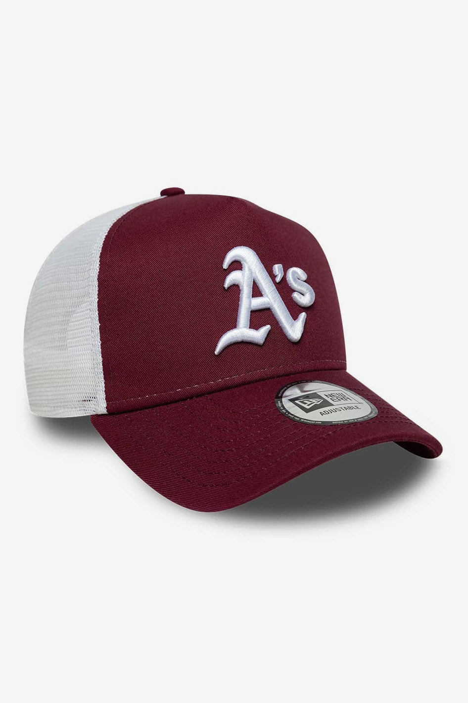 Cappellino trucker / snapback - Bordeaux + White
