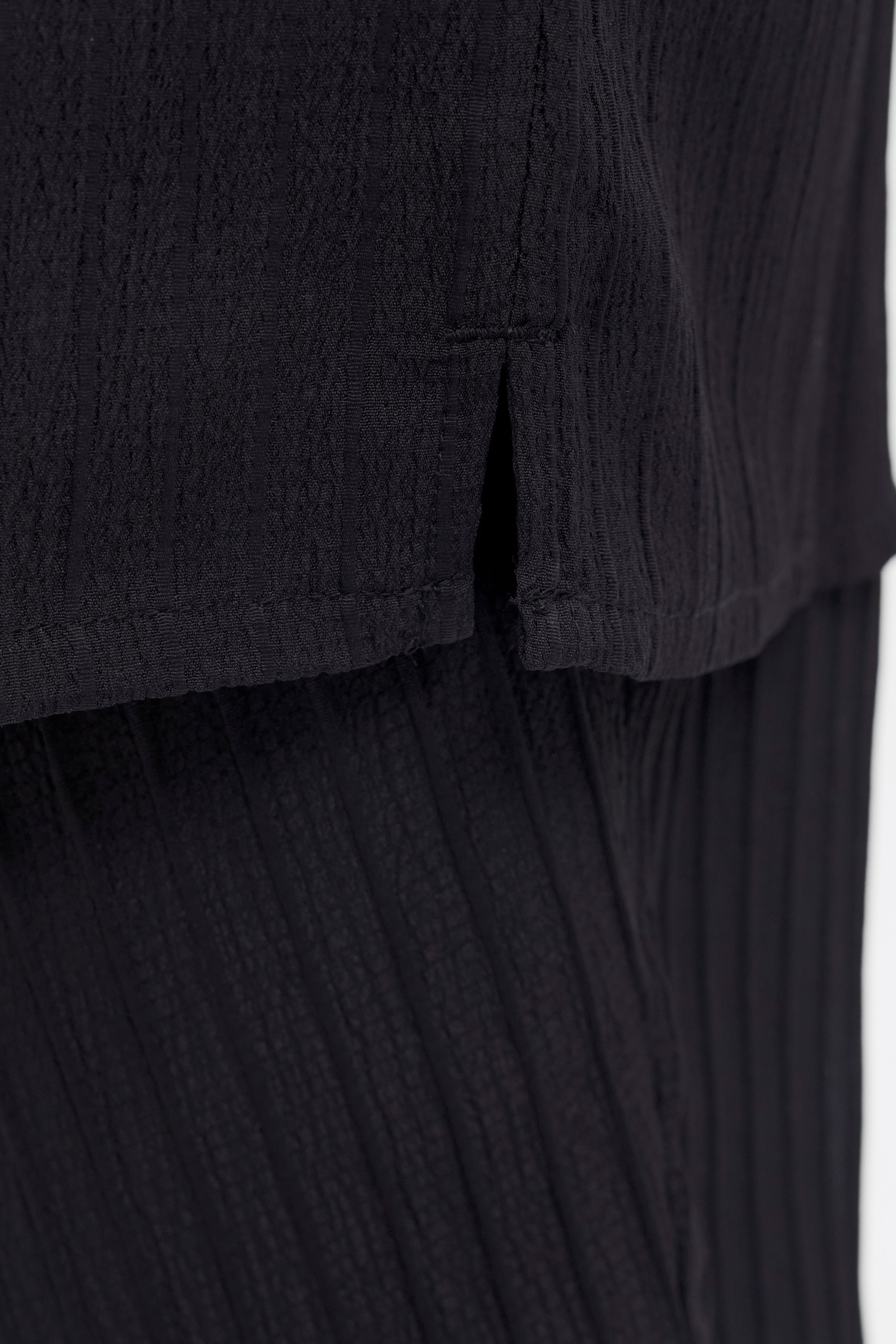 JJMASSIMO chemise en tissu structuré - Black