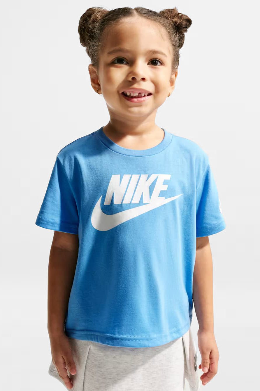 Kids T-Shirt - University Blue + White