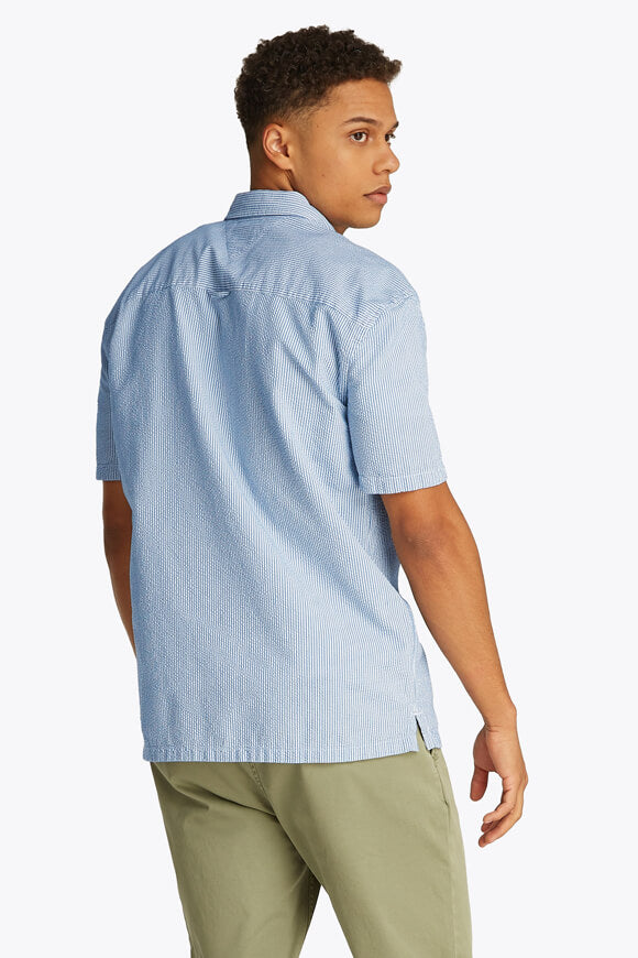 Hemd aus Seersucker - Colorado Blue