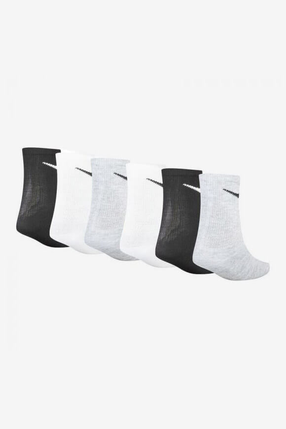 Set di 6 paia di calzini junior - White + Grey + Black