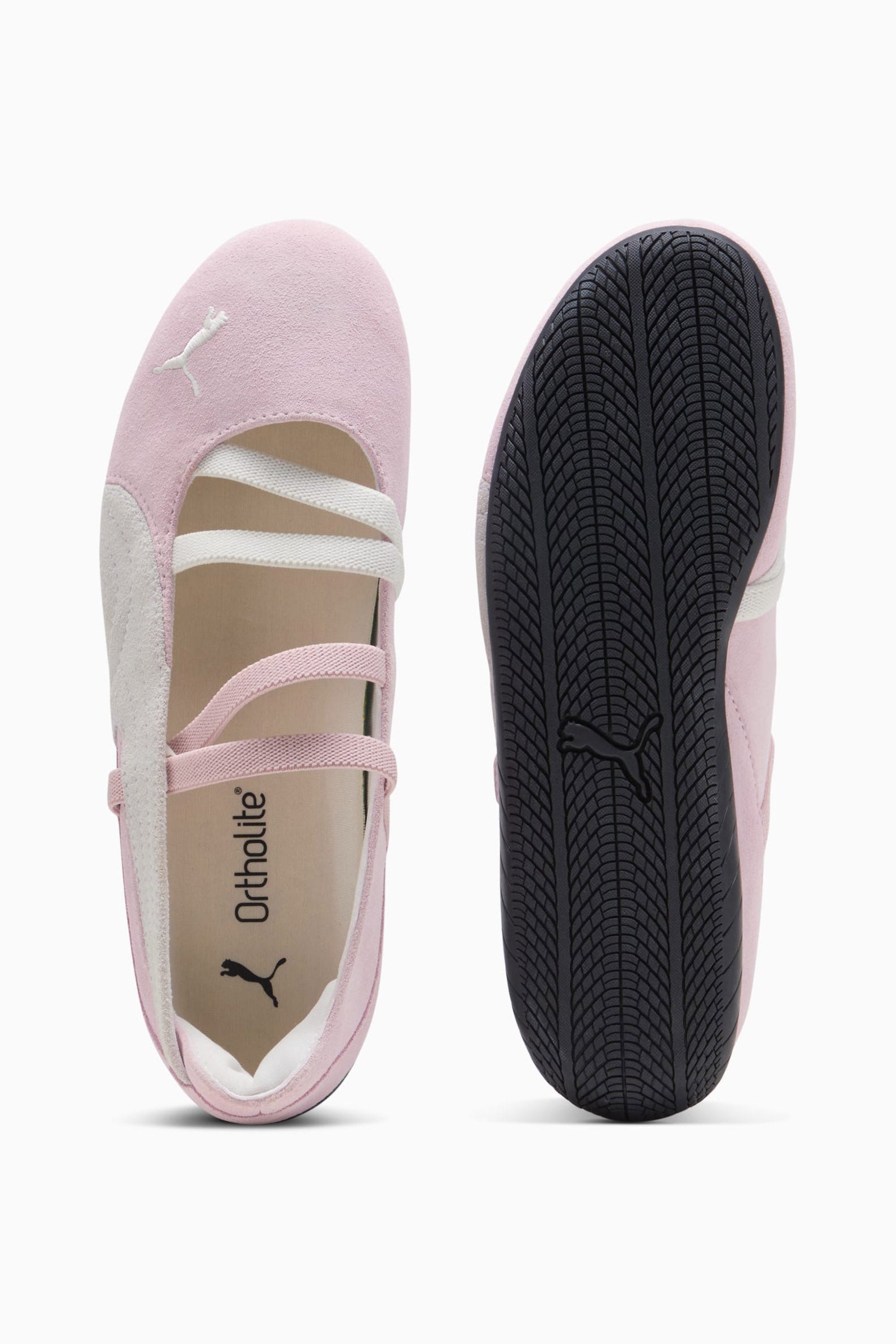 Speedcat Wildleder Ballerina - Whisp Of Pink + White