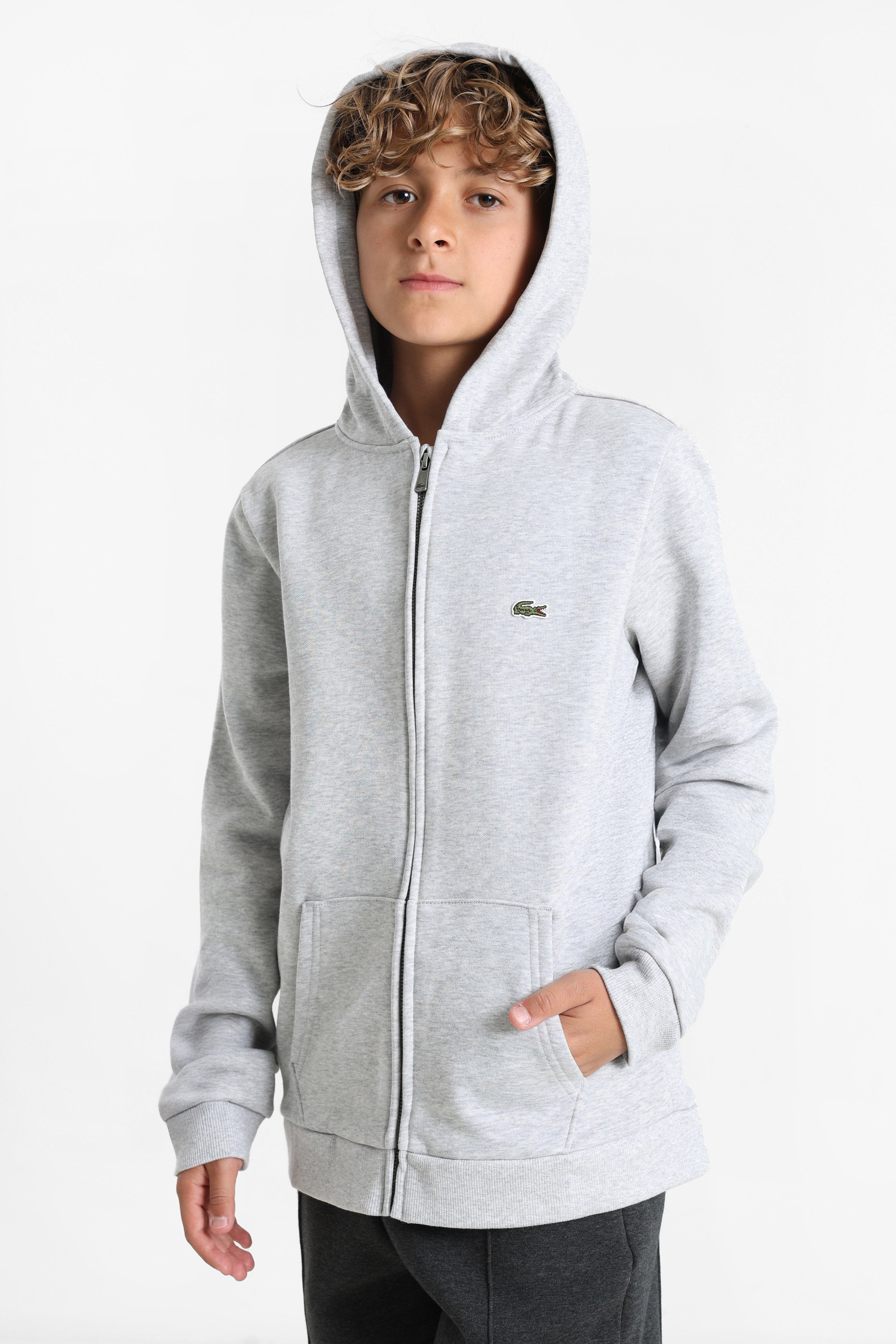 Kapuzensweatjacke - Silver Chine