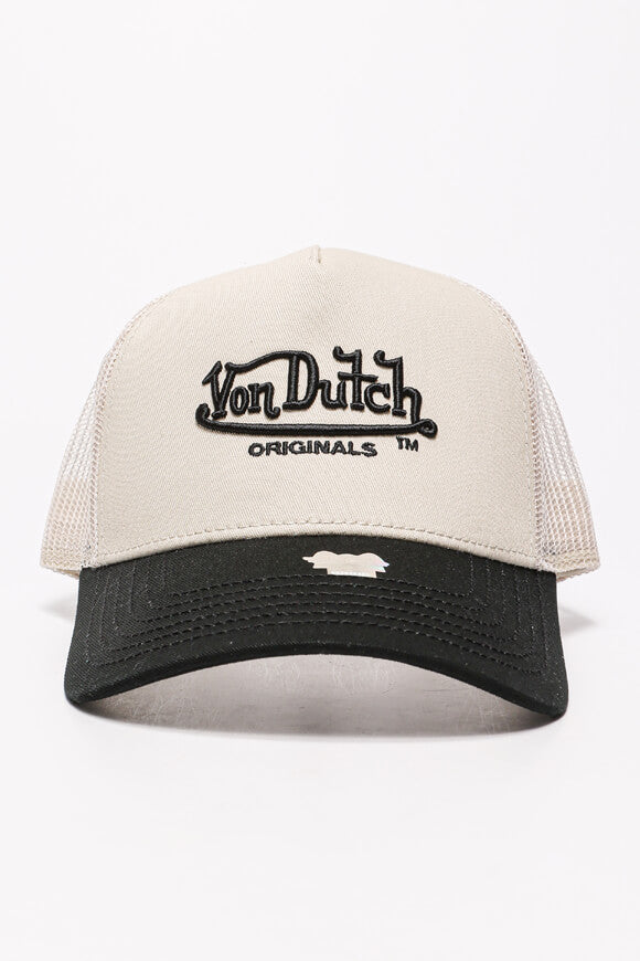 Newark Trucker Cap / Snapback - Cream + Black