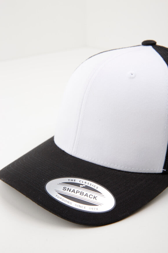 Cappello Trucker / Snapback - Nero + Bianco