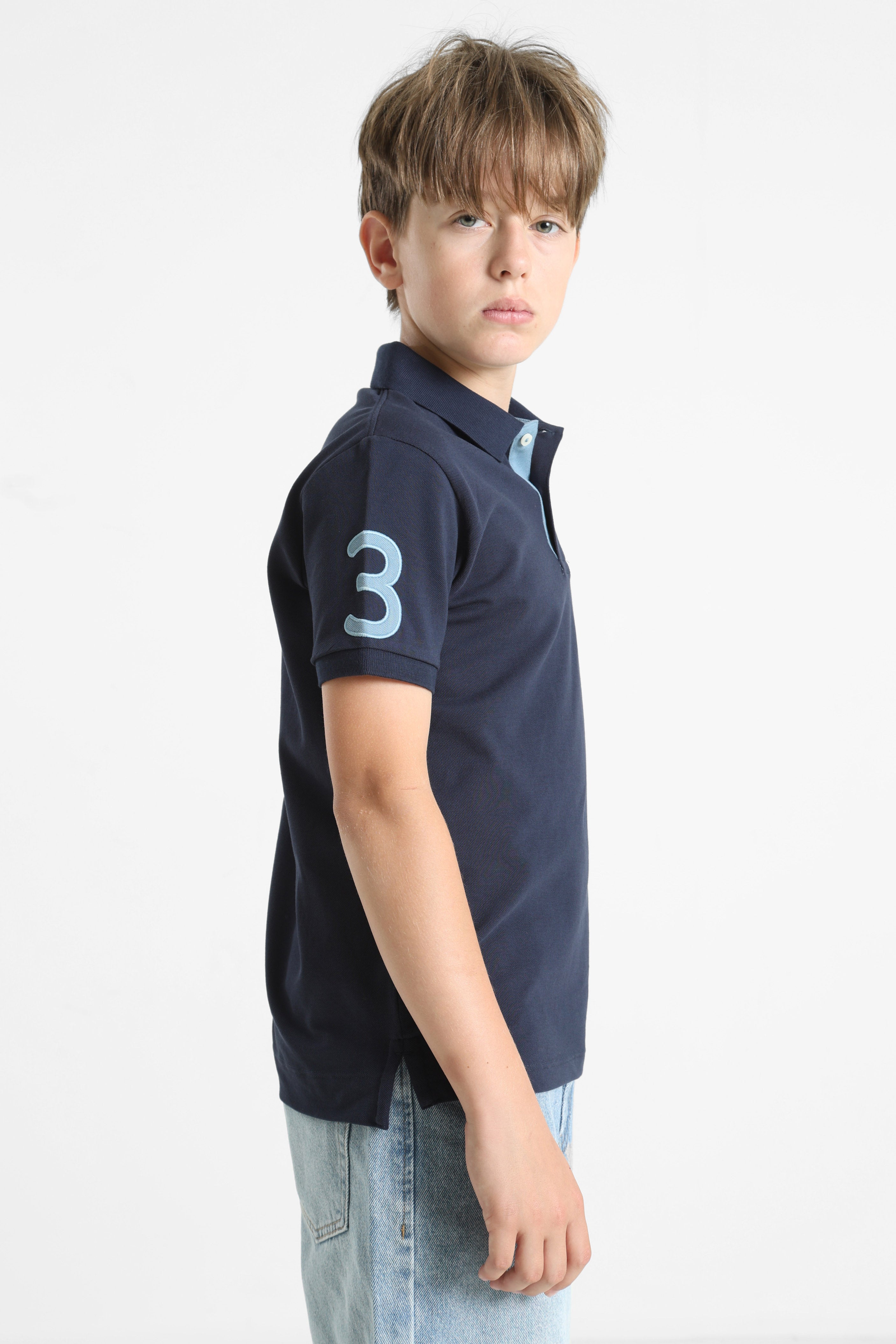Fluo Poloshirt - Navy