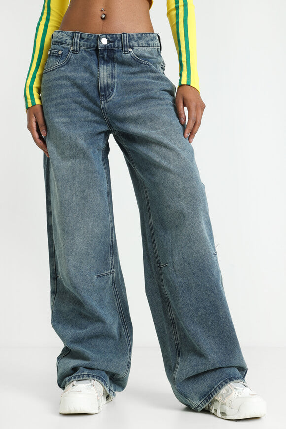 Baggy Jeans - Gewaschen Blau