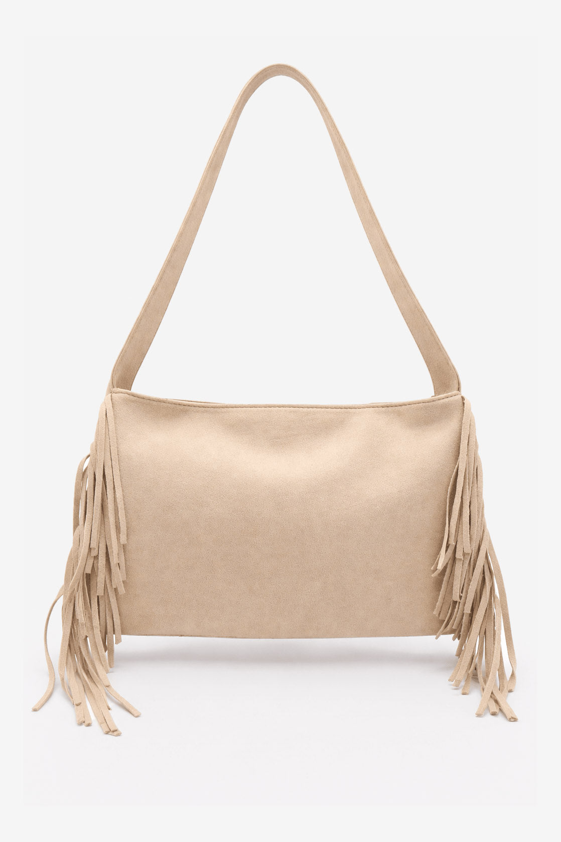 Kunstwildleder Handtasche - Cream