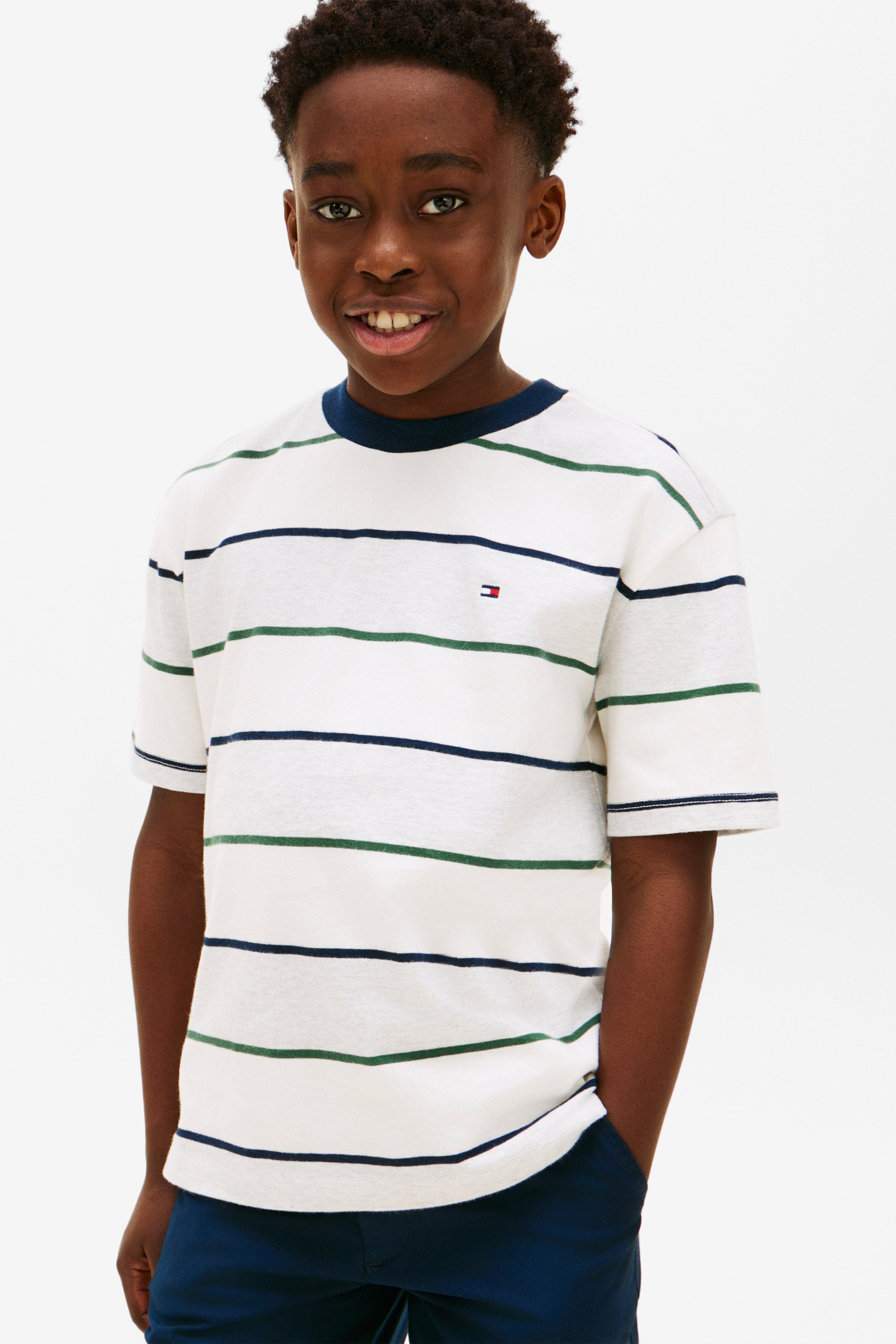 Rugby T-Shirt - Light Grey Heather + Offwhite