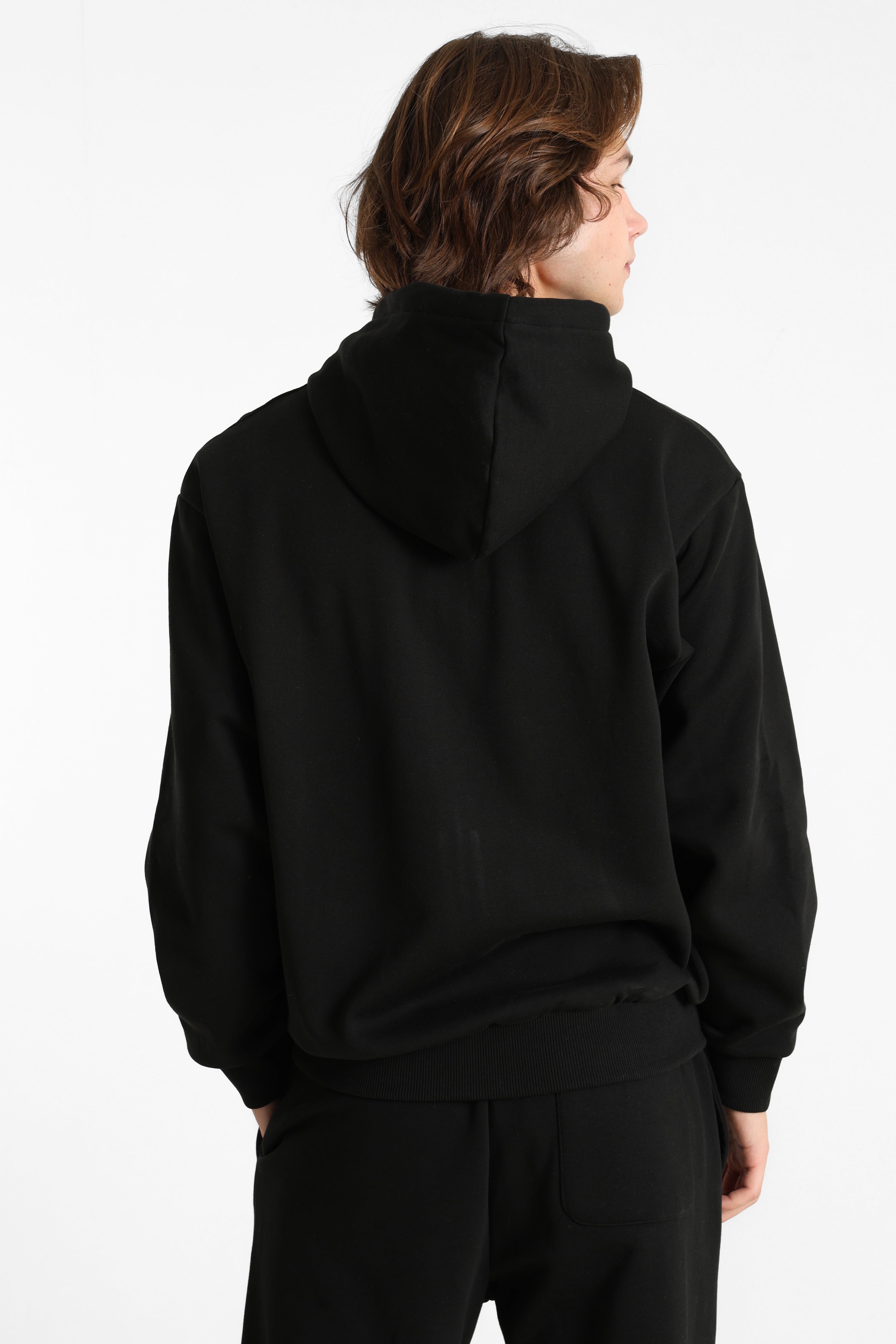 Kapuzensweatjacke - Black