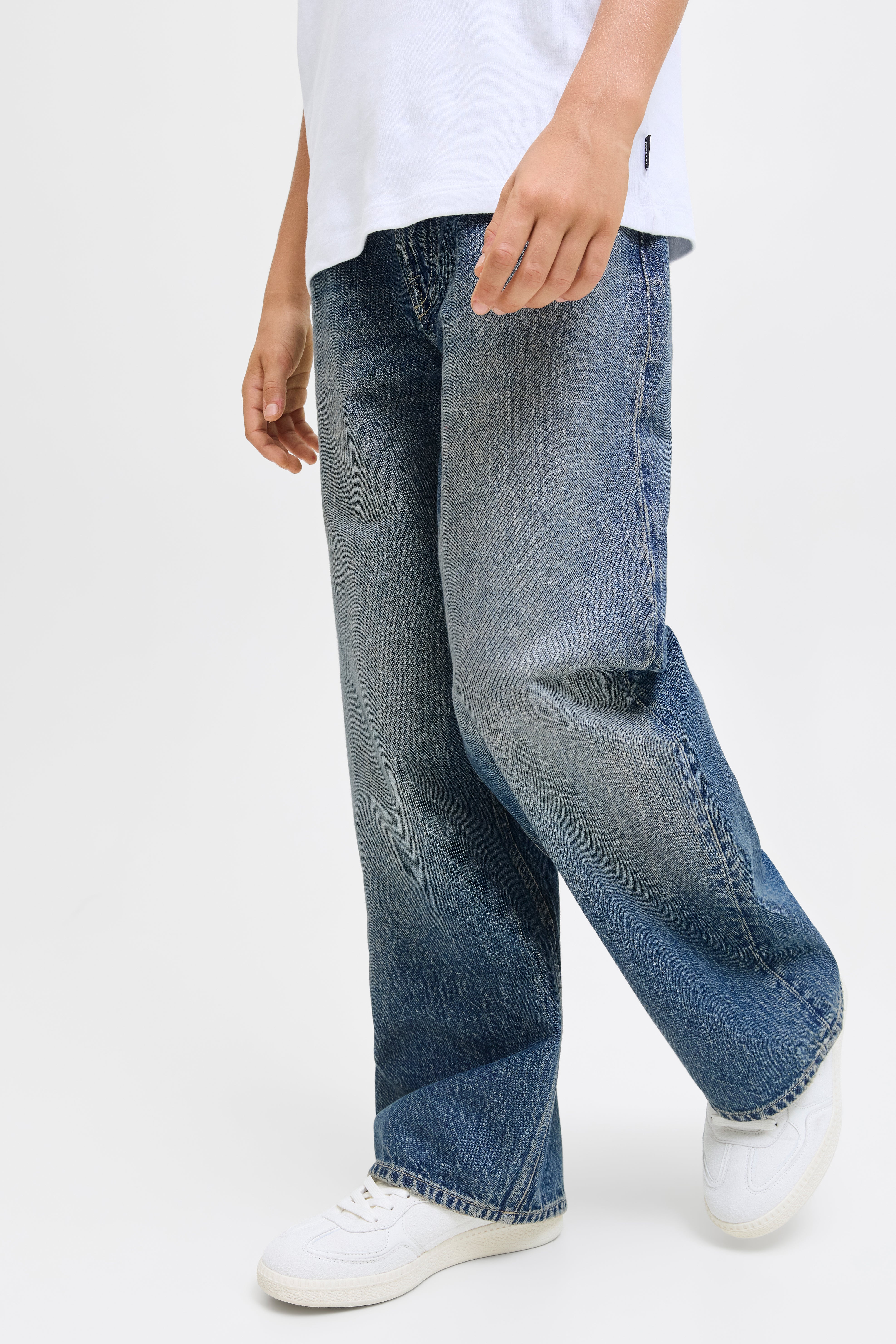 JJIDAVE Baggy Fit Jeans - Dark Blue Used