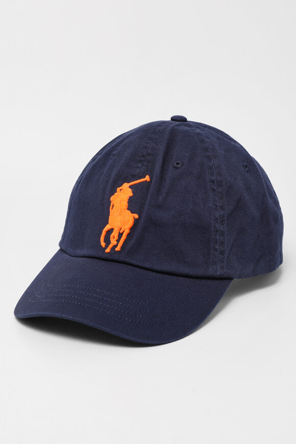 Strapback Cap - Navy + Orange