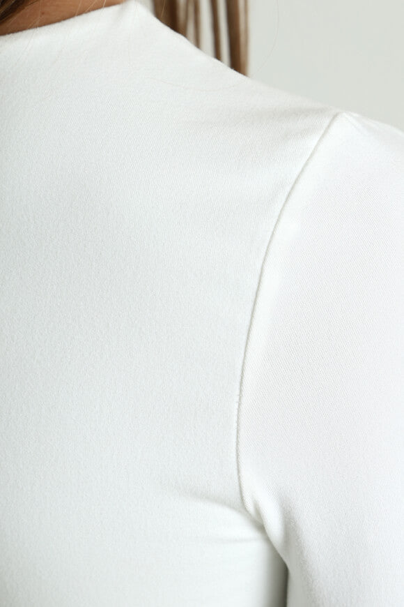 Crop Langarmshirt - Offwhite