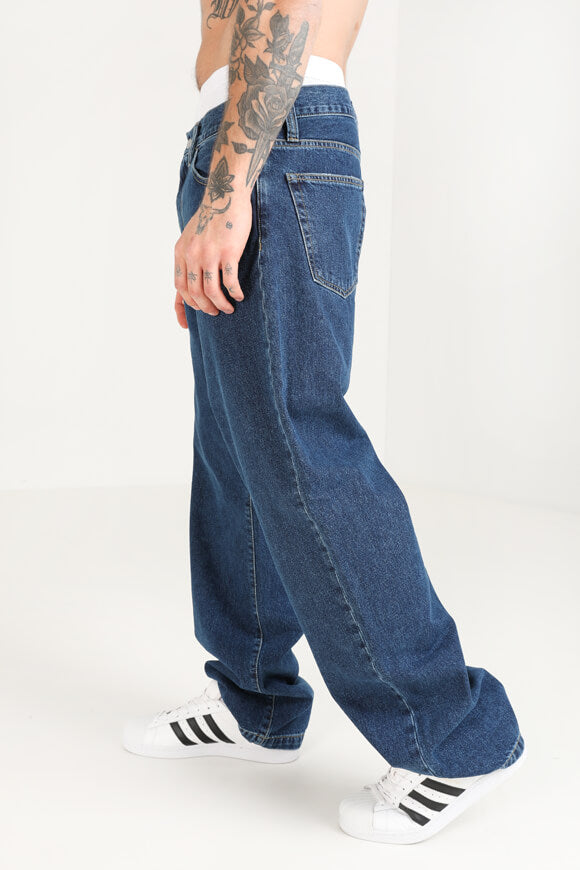 Landon Loose Tapered Fit Jeans - Blue Stone Washed