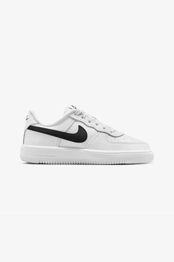 Force 1 Kids Sneaker - White + Black