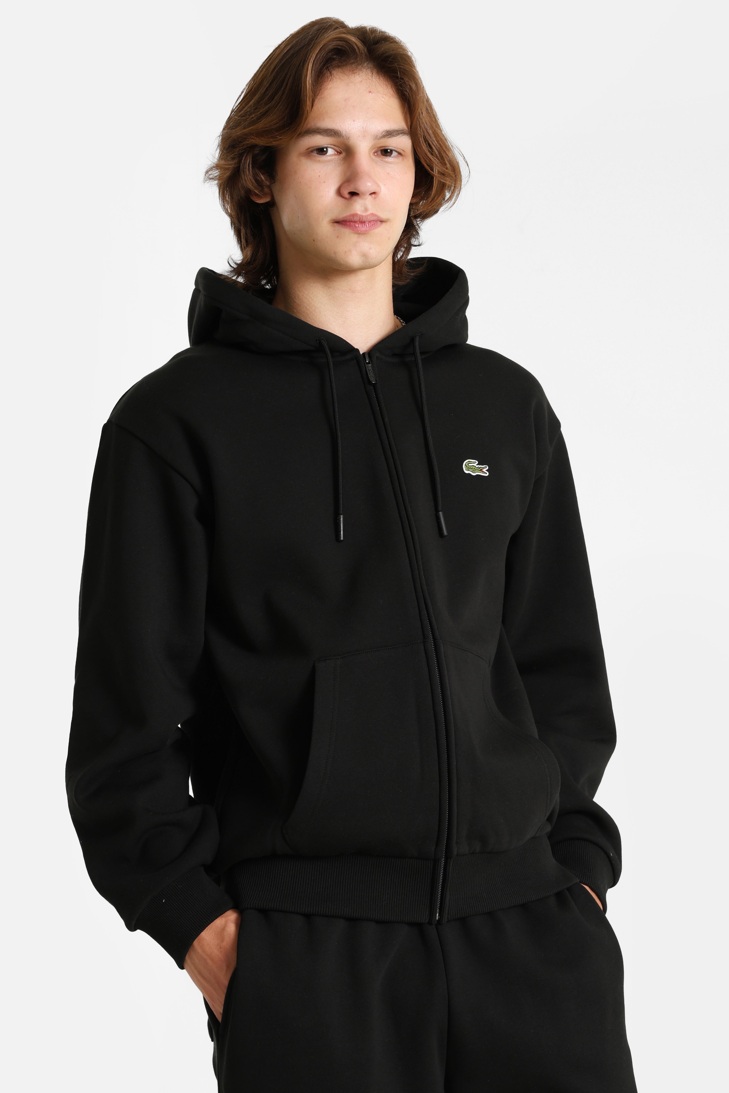 Kapuzensweatjacke - Black