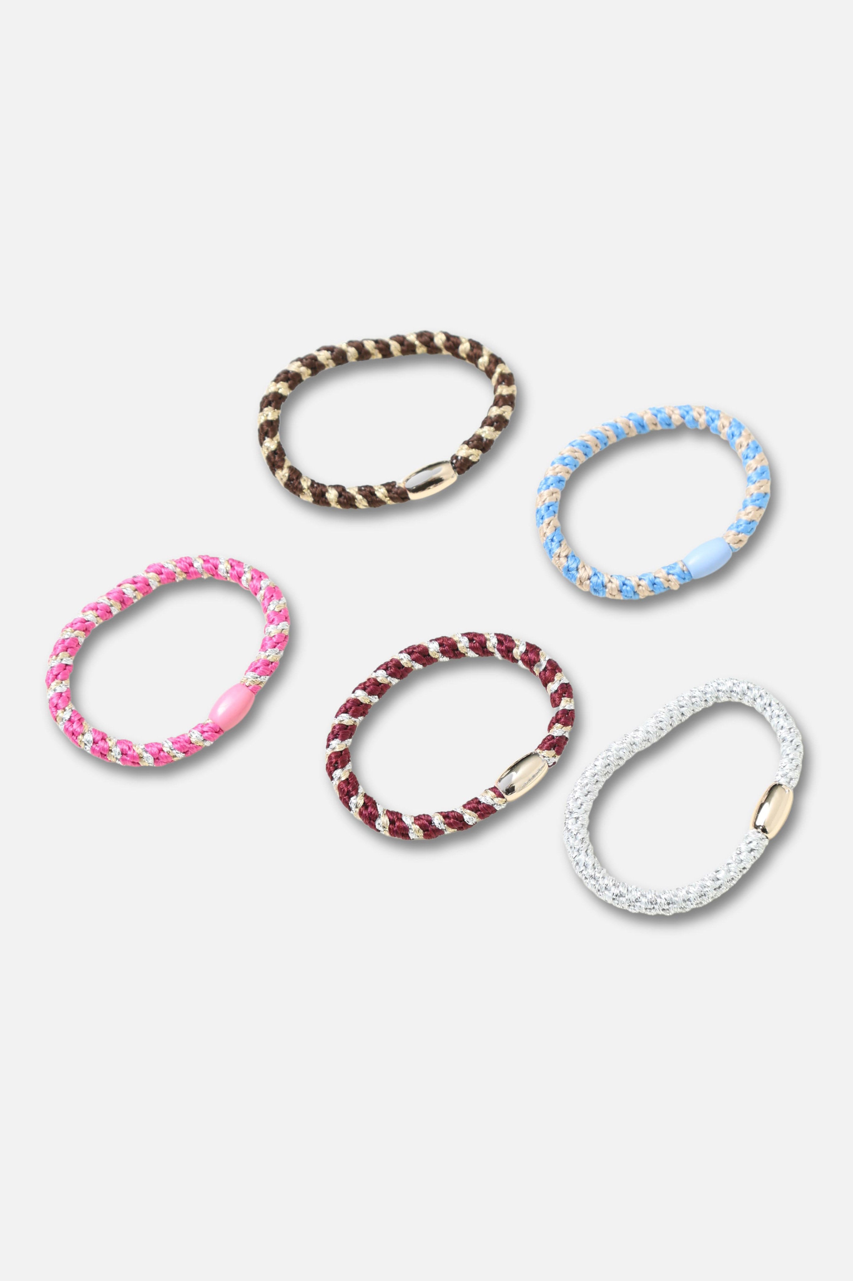 Fünferpack Haargummis - Multicolor