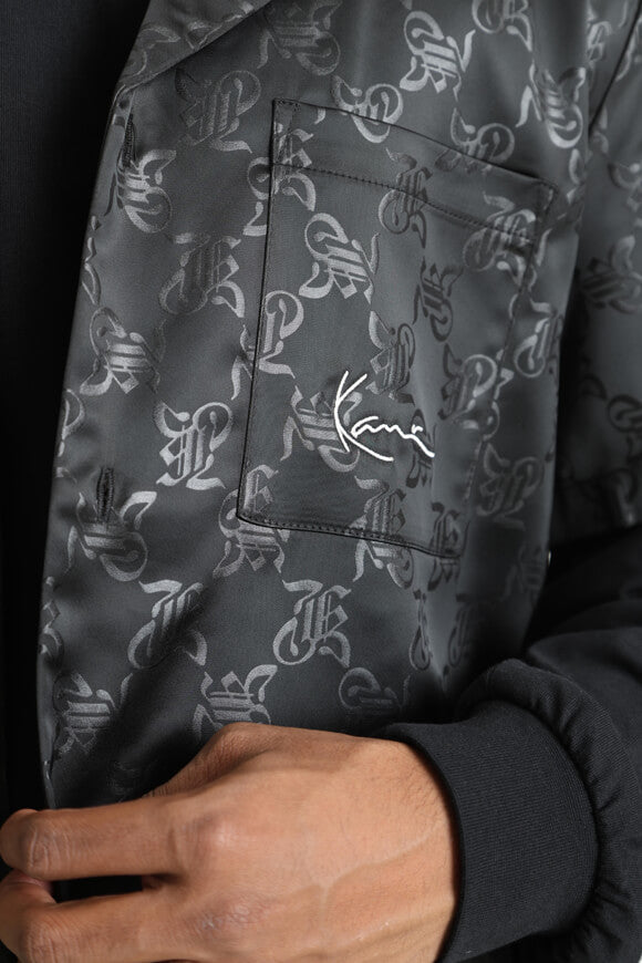 Resort Satin Hemd - Black