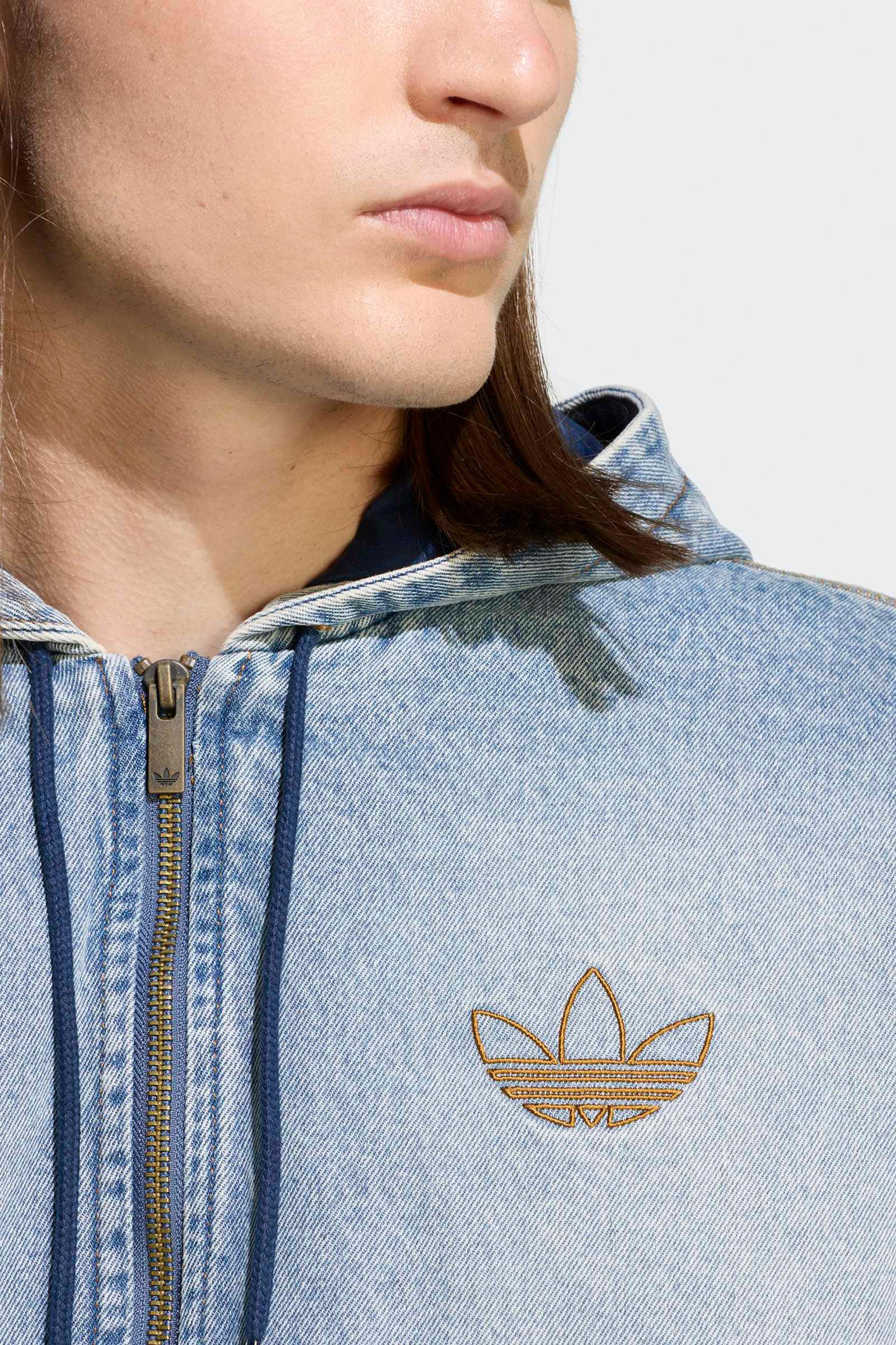 Padded denim jacket - Indigo Denim