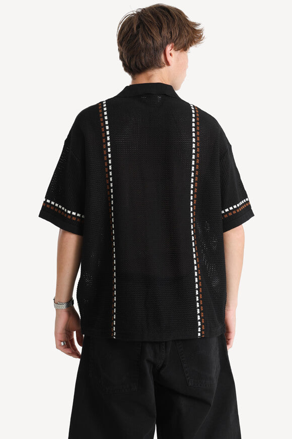 RREDUARDO Chemise en tricot oversize - Noir