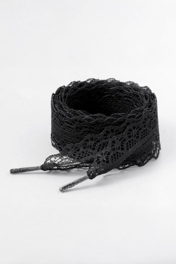 Lacets de dentelle 150 cm - Black