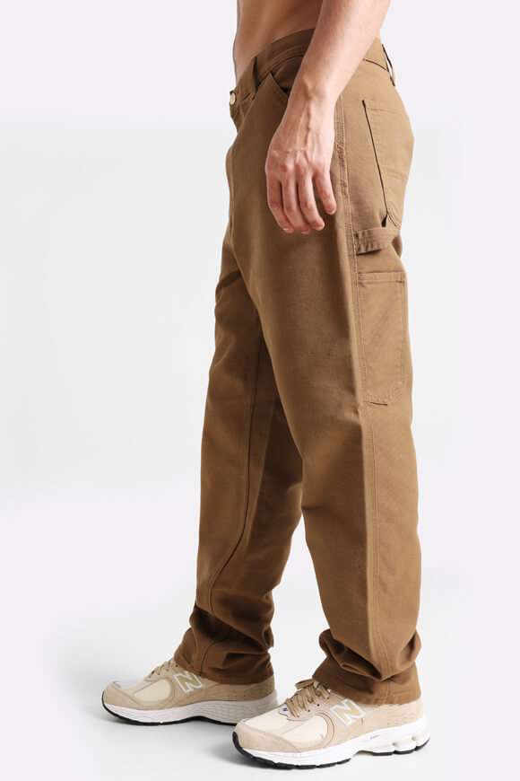 Single Knee Relaxed Straight Fit Jeans L32 - Hamilton Brown