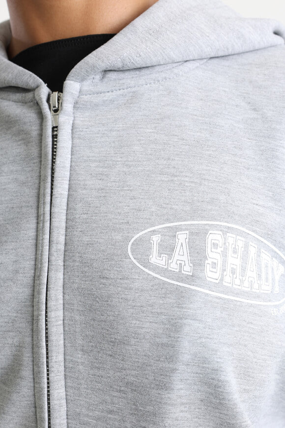 Oversized training jacket - mottled gray