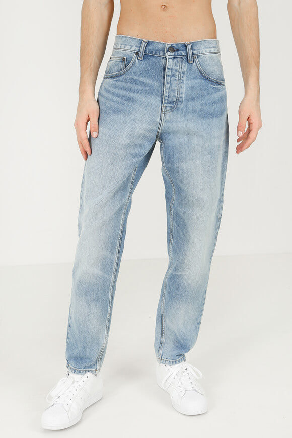 Newel Relaxed Tapered Fit Jeans - Blue Light Used Wash