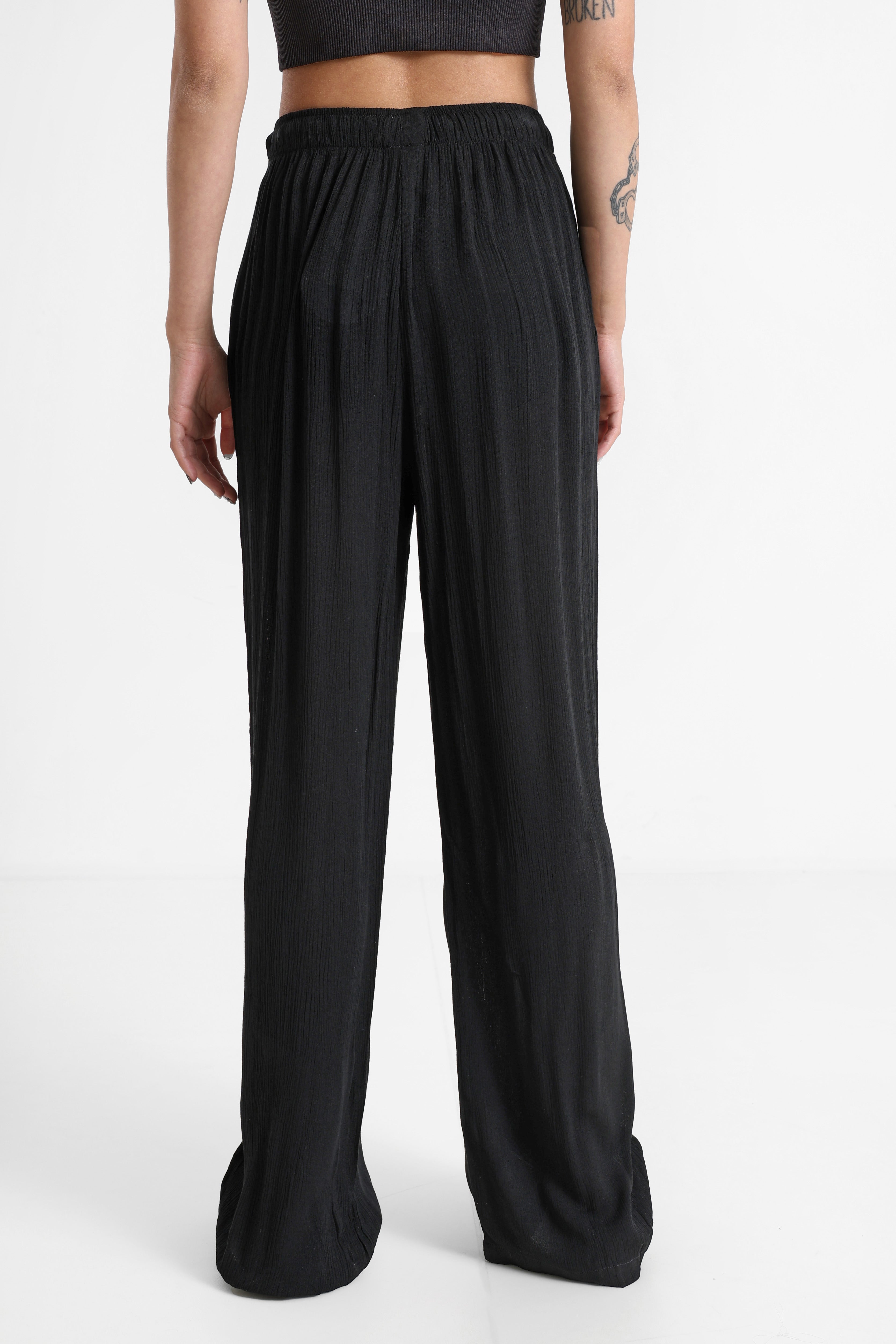 Pantalon wide leg - Noir