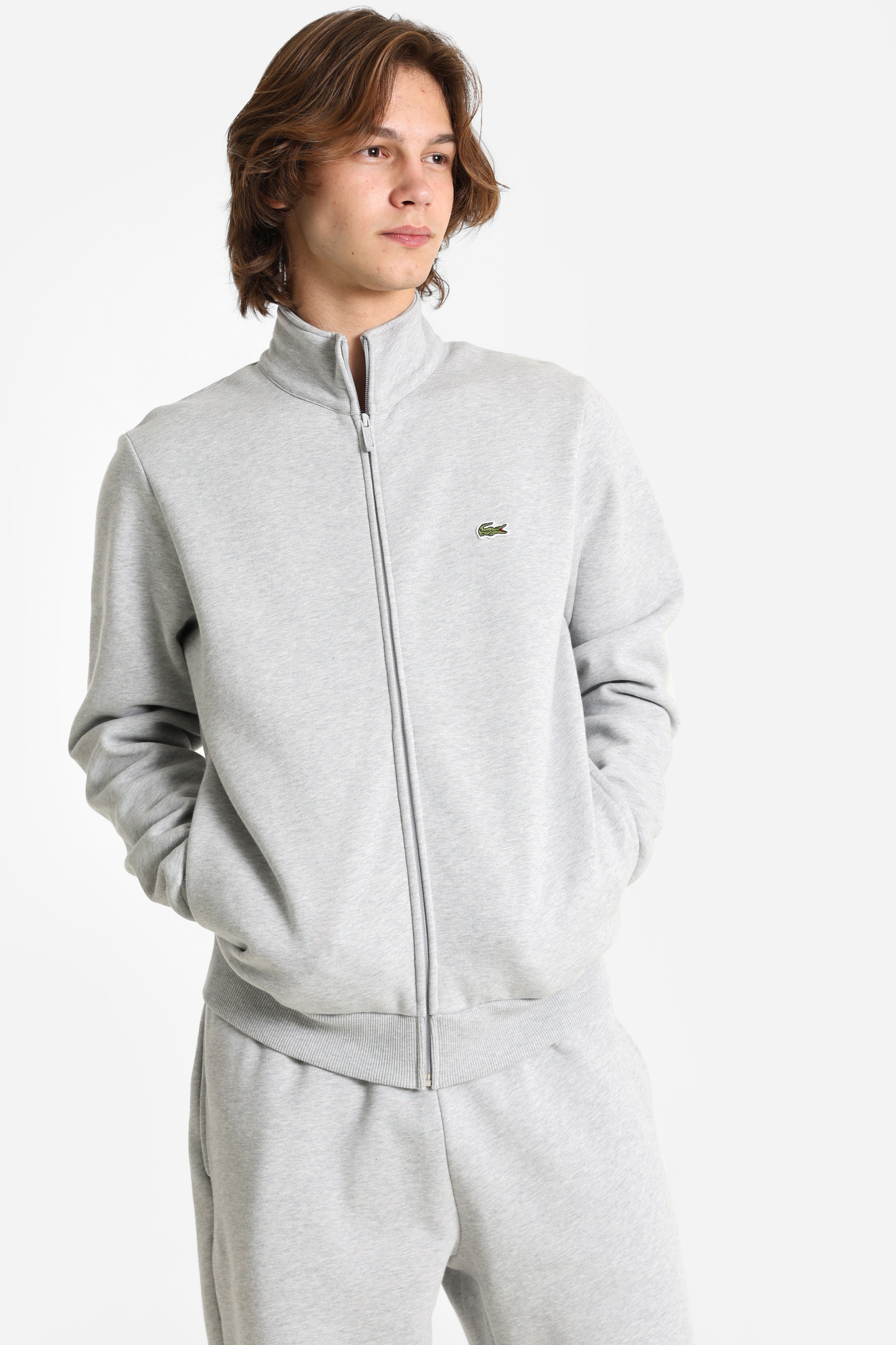 Felpa con zip - Silver Chine