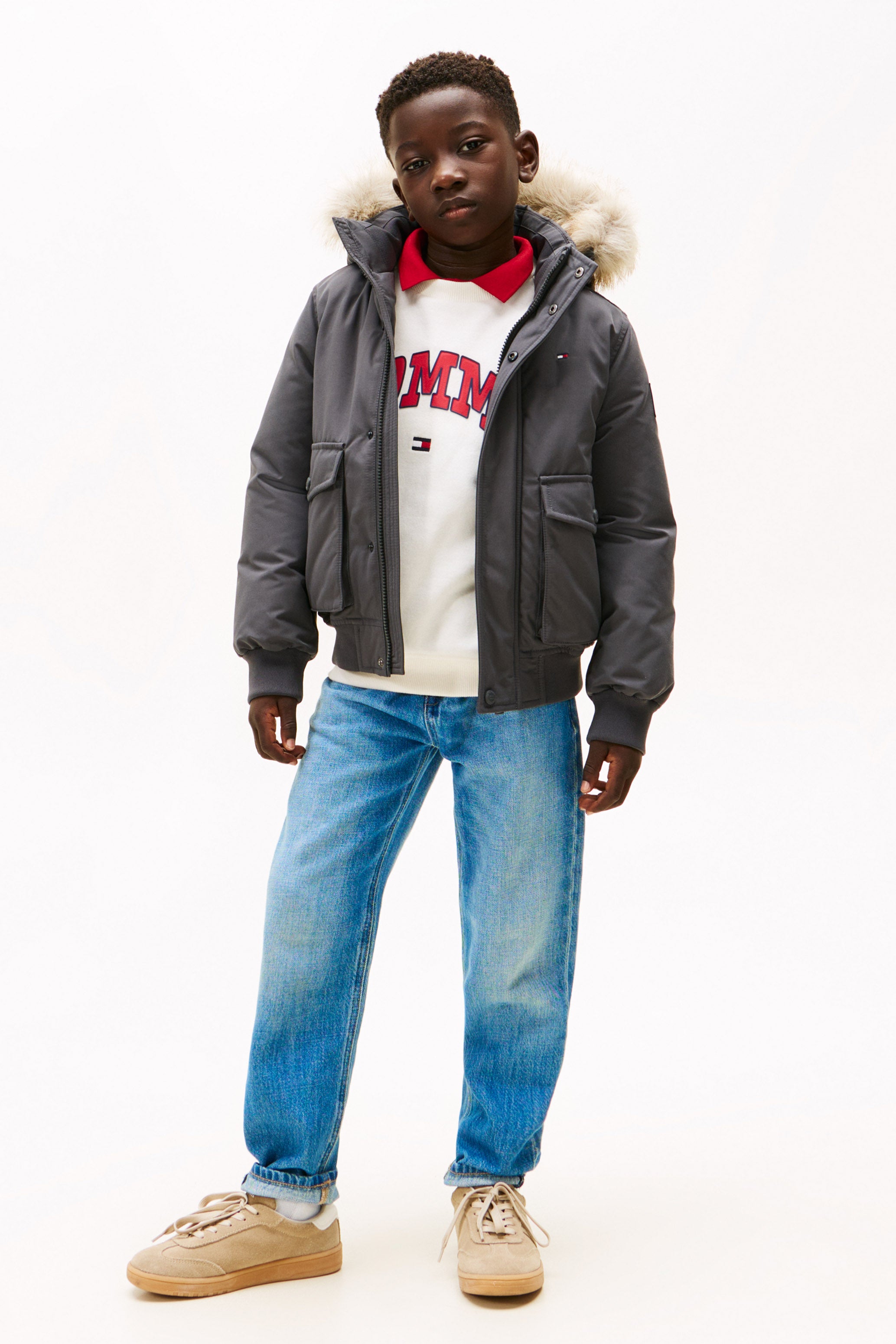 Bomber imbottito - Grigio