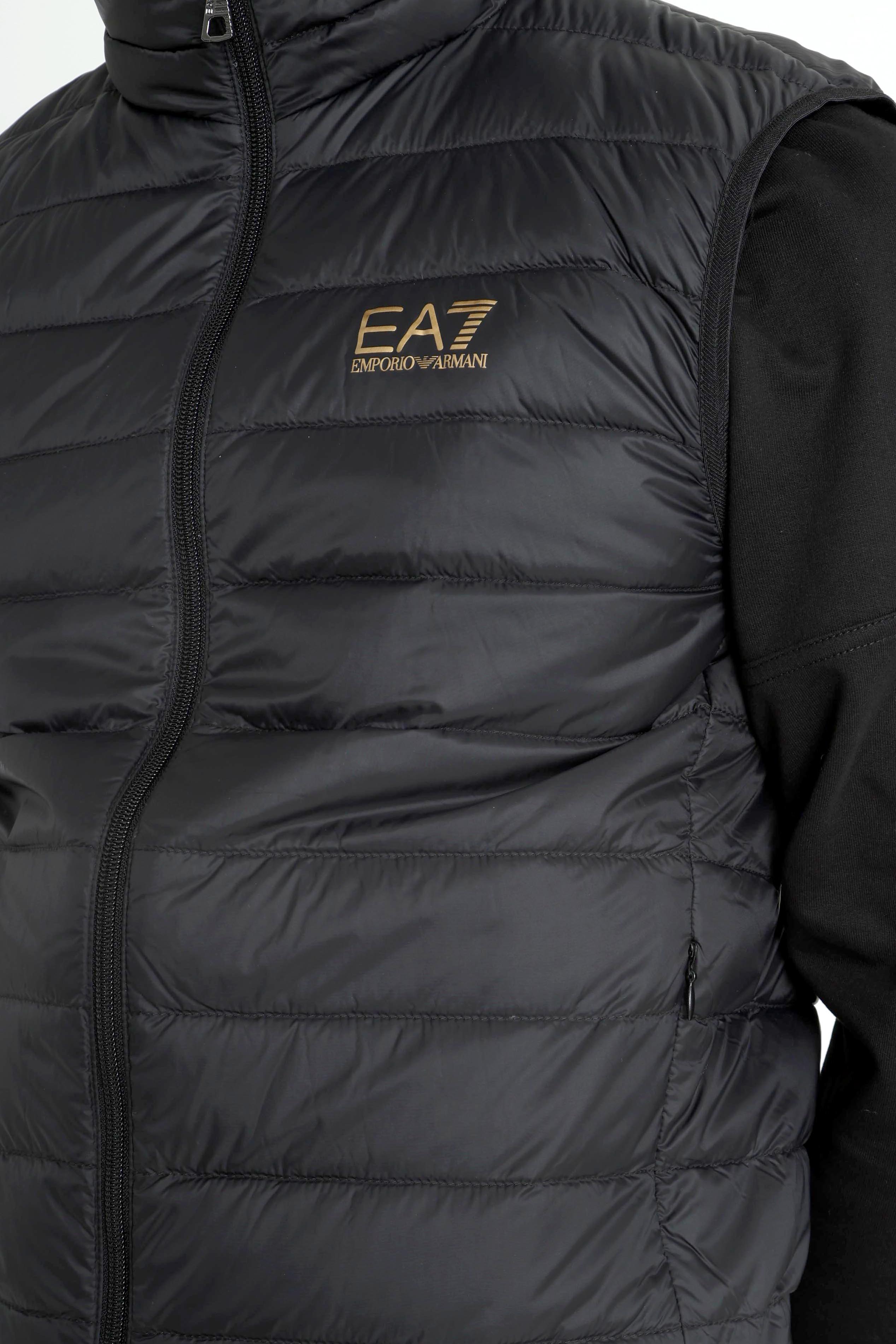 Gesteppte Daunenjacke - Black