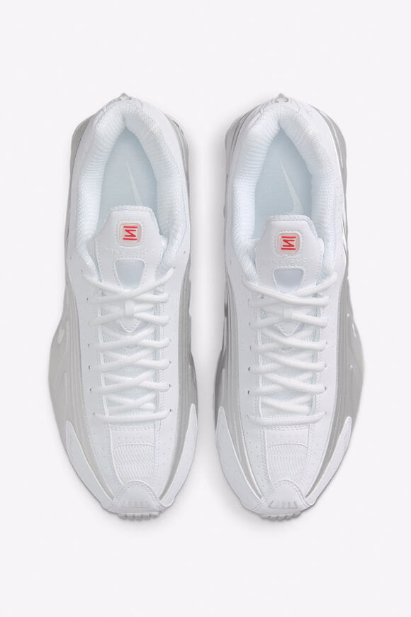 Shox R4 sneakers - White + Metallic Silver