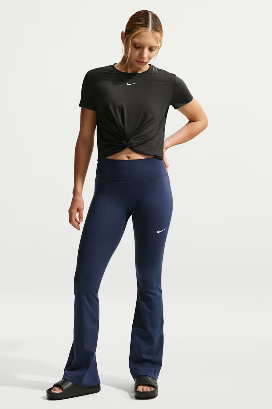 Flare Leggings - Midnight Navy + White