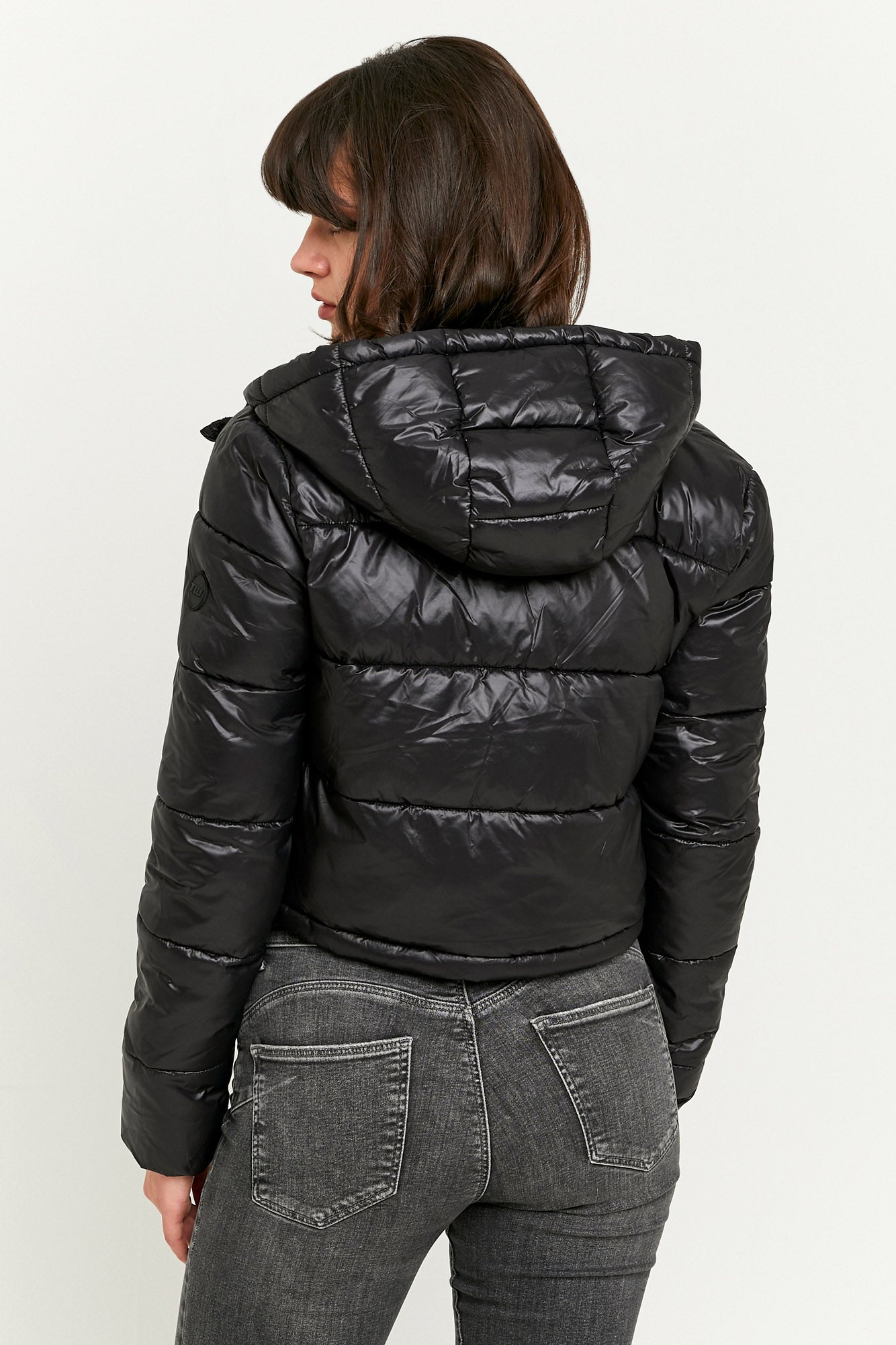 Veste Crop matelassée - Black