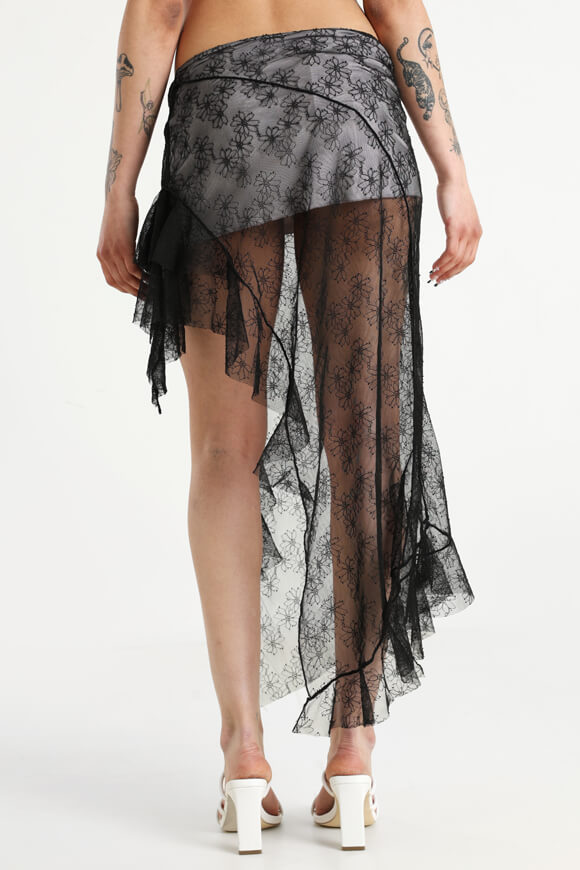 Mesh skirt - black