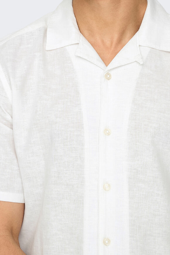 ONSCAIDEN chemise en lin - White