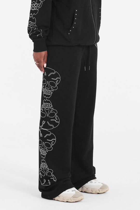 Pantalon sweat Crystal Skull - Noir