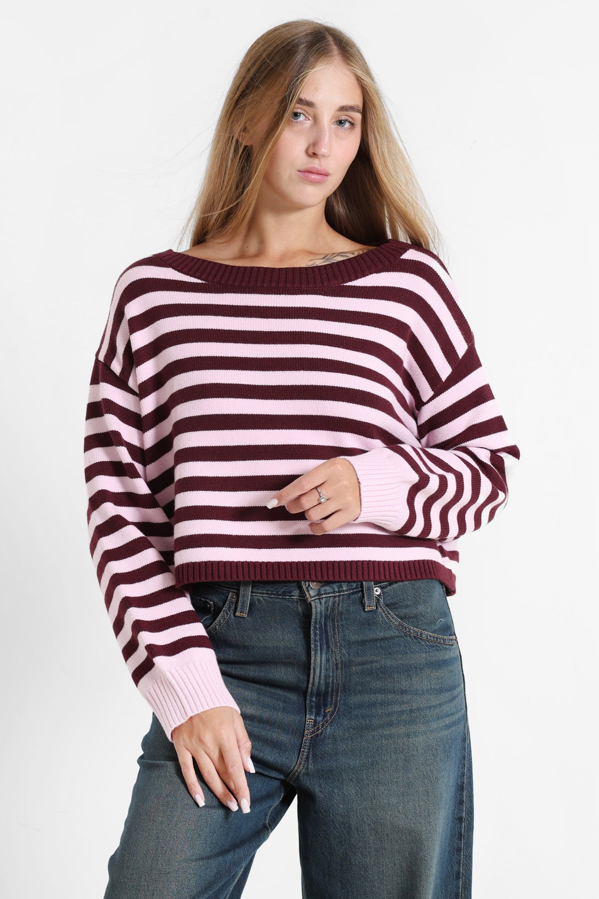 Pull ample en tricot