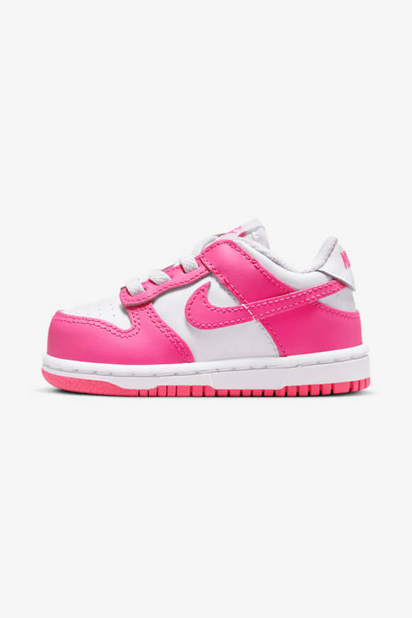 Dunk Baby Sneaker - White + Laser Fuchsia