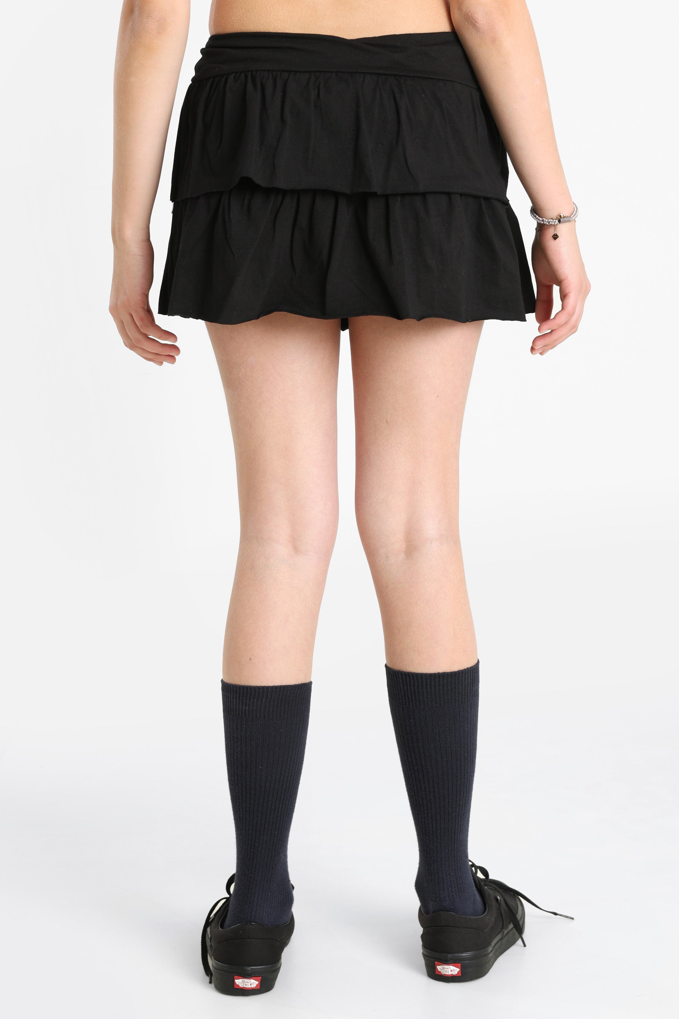 Minirock mit Innenshorts - Schwarz