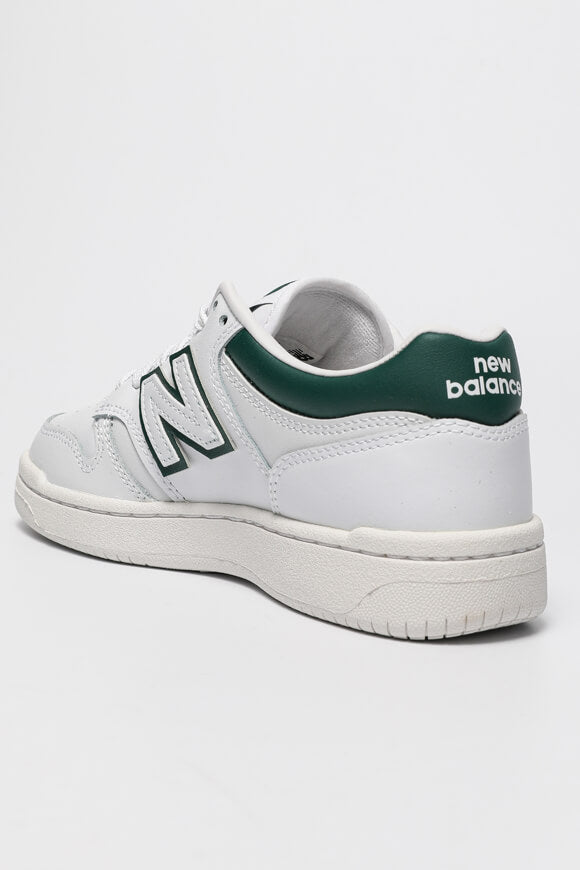 BB480 Sneaker - Weiss + Dunkelgrün