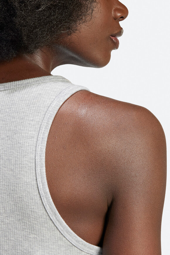 Débardeur côtelé Crop - Medium Grey Heather