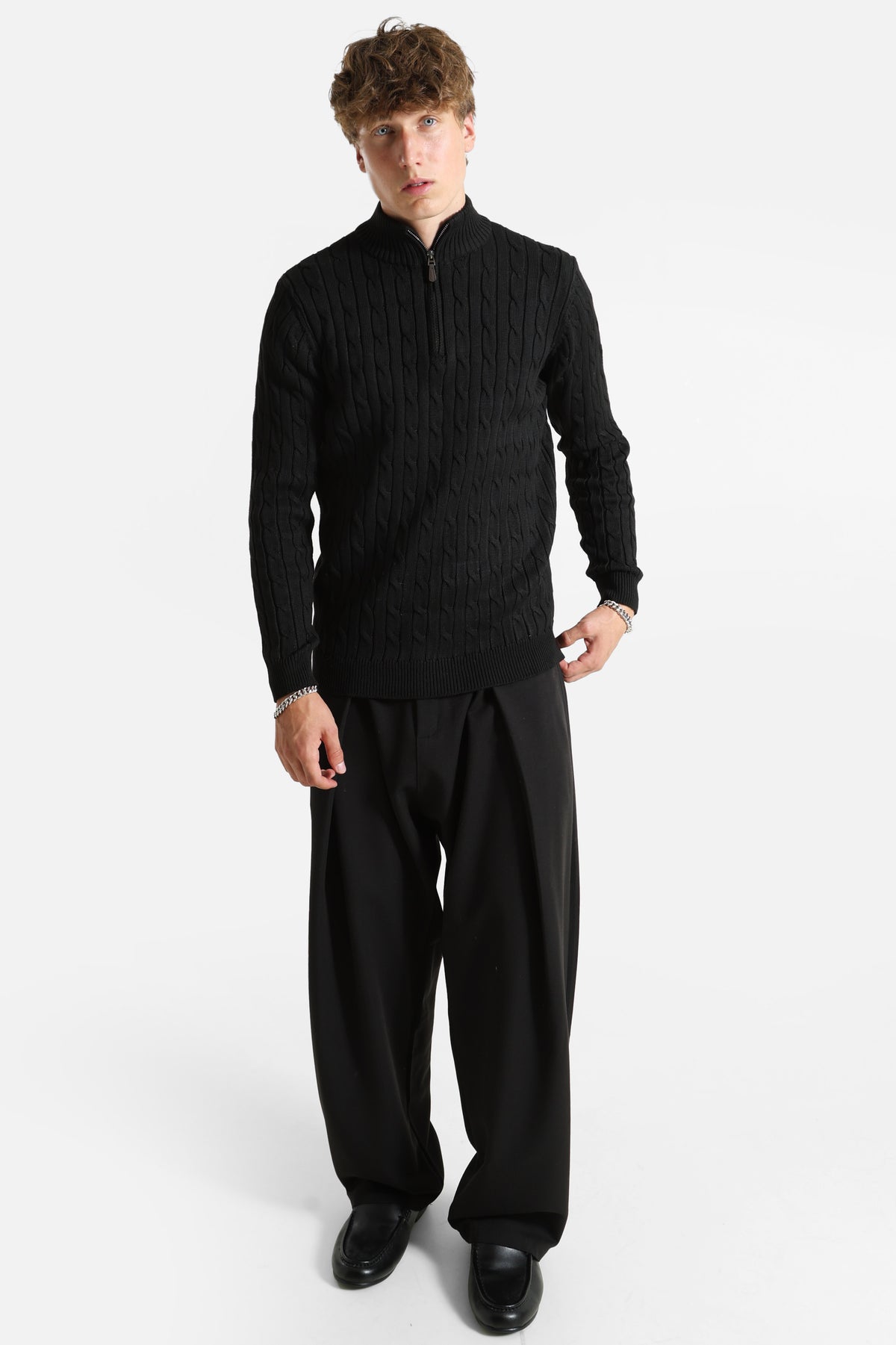 Strickpullover - Black