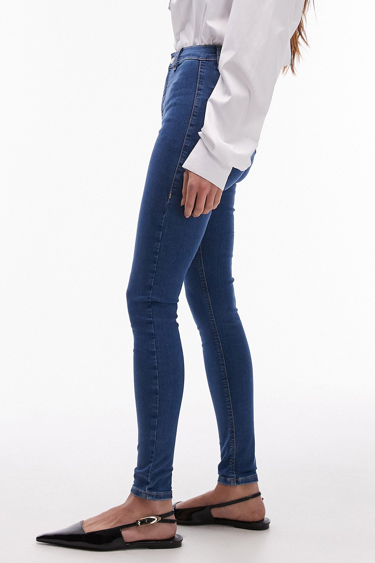 TSJONI Skinny Fit jeans L30 - Medium Blue Denim