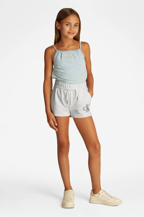 Metallic CK Sweatshorts - Bright White